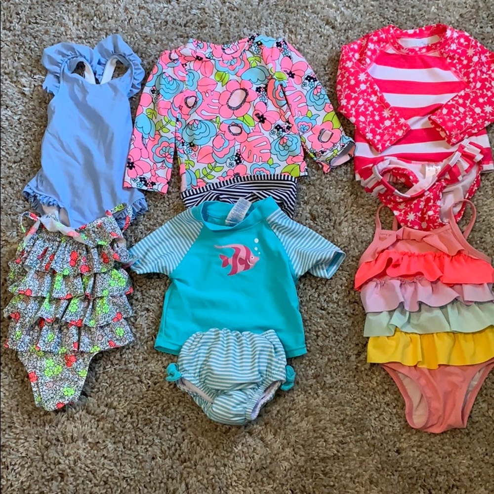 6 Baby Girl Bathing Suits